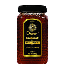 Load image into Gallery viewer, Pure raw forest honey 250g in glass jar by DADEV